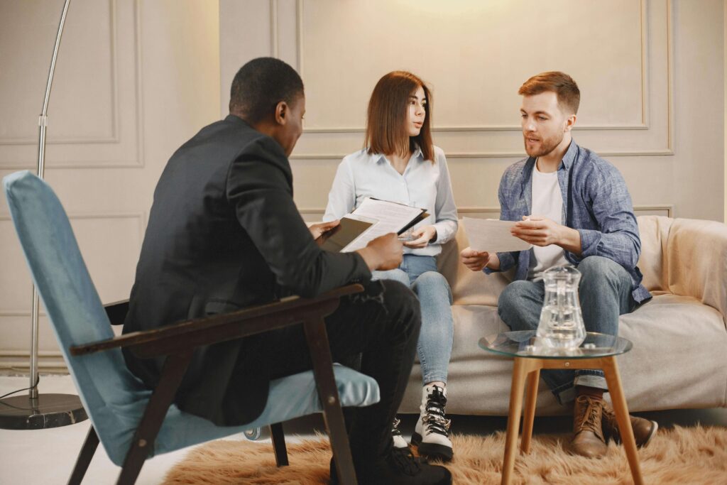 Couples therapy session | interracial couples counseling in hermosa beach area | multicultural marriage counseling | eft couples therapy in south bay ca Palos Verdes |Torrance | 90254 | 90226 | 90254 | Hermosa Beach CA 90277 | 90503 Partners talking to a couples therapist. Learn about how your multicultural relationship can benefit from EFT couples therapy in Hermosa Beach, CA. Contact an interracial couples therapist in Rancho Palos Verdes and the surrounding areas for personalized guidance.